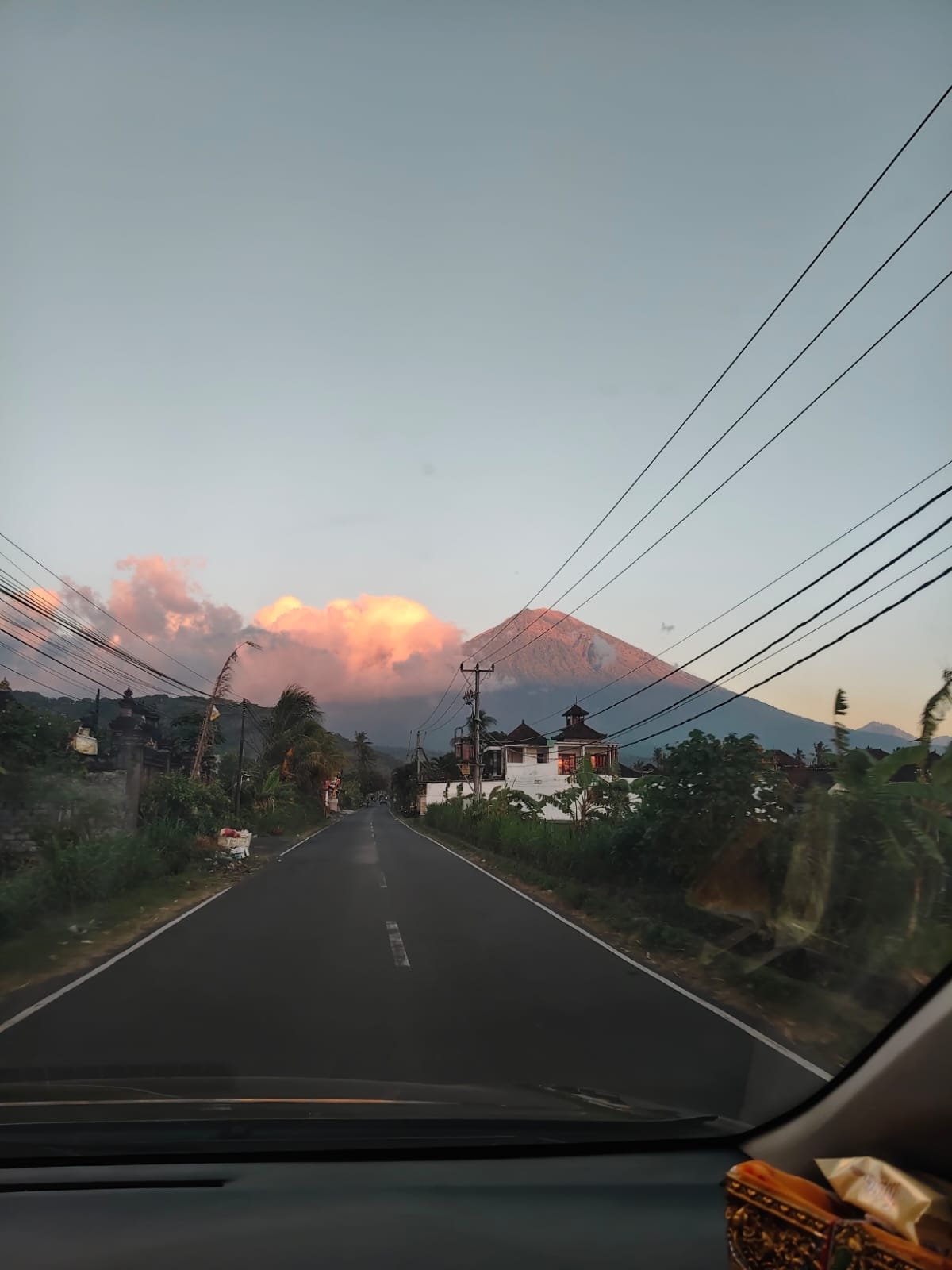 Coastal road leading to Amed in East Bali